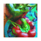 Peppers in Impressionism - Canvas