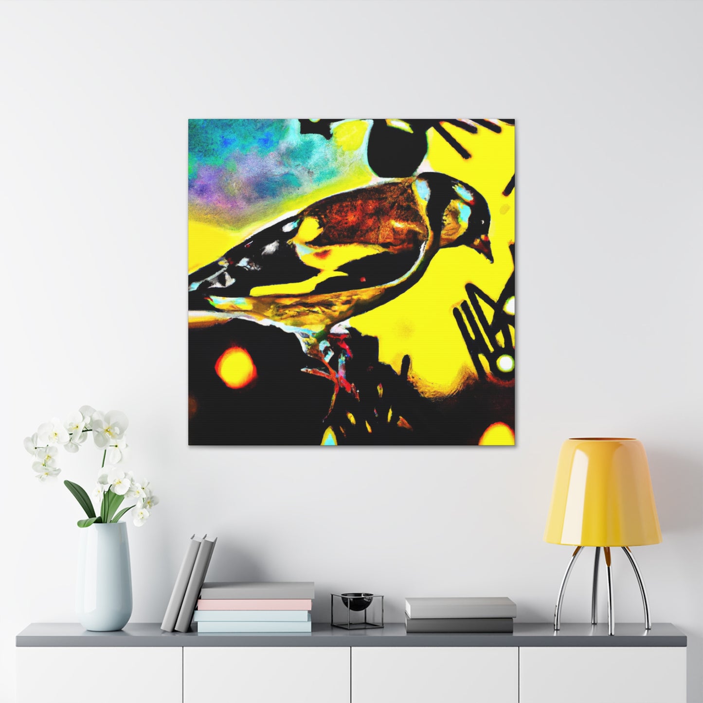 American Goldfinch Abstraction - Canvas