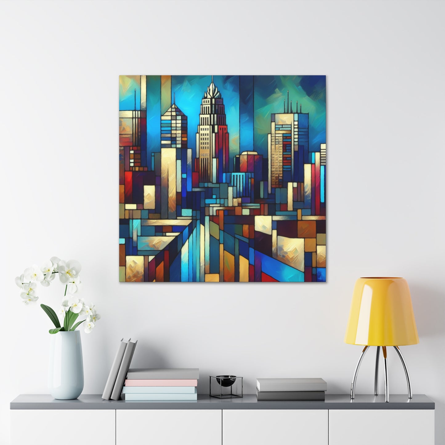 "Vibrant Raleigh Serenade" - Canvas