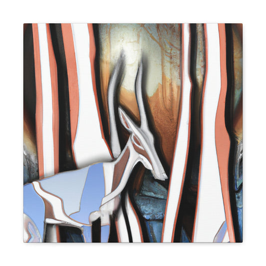 "Chamois in Art Deco" - Canvas