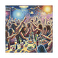 Whirling Revelry in Dots - Canvas