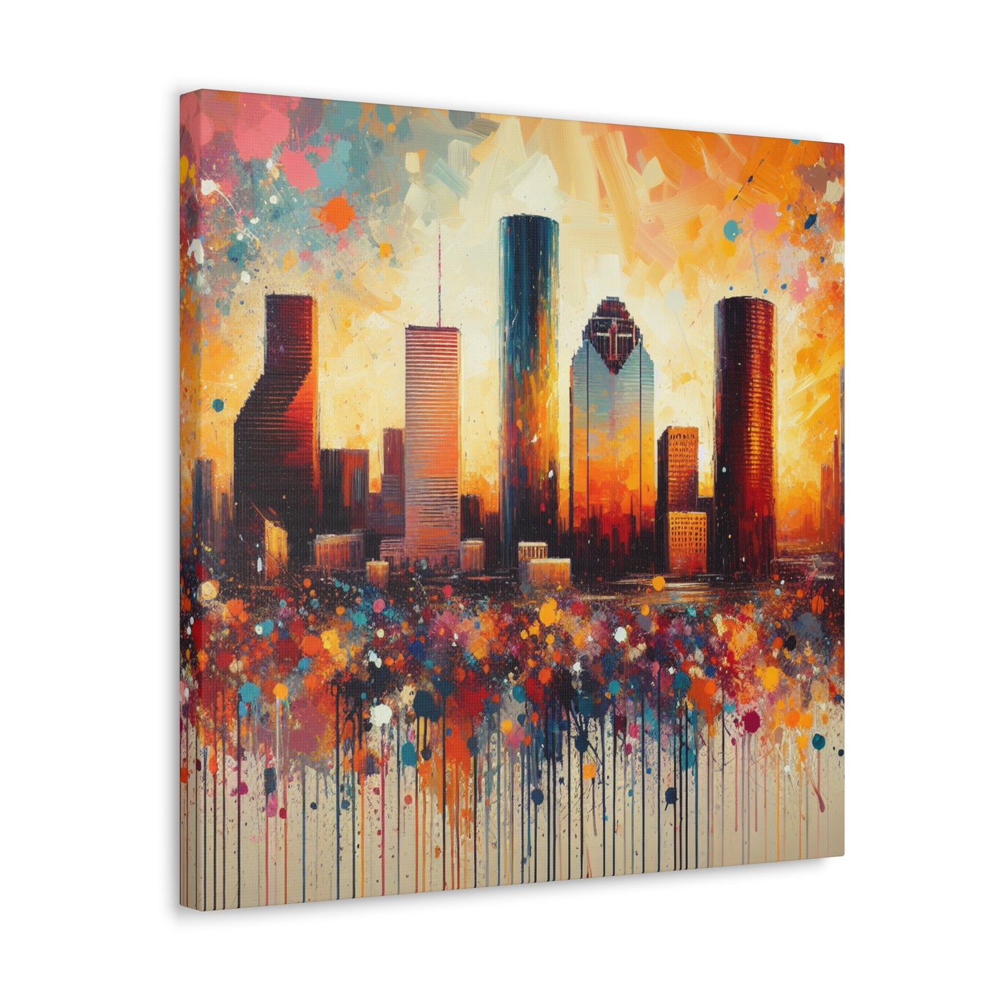 Vibrant Houston Vortex - Canvas