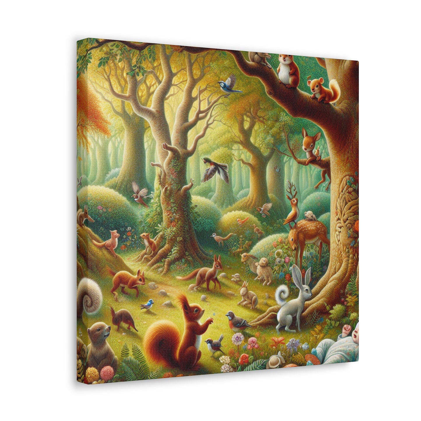 Enchanted Woodland Whispers - Canvas