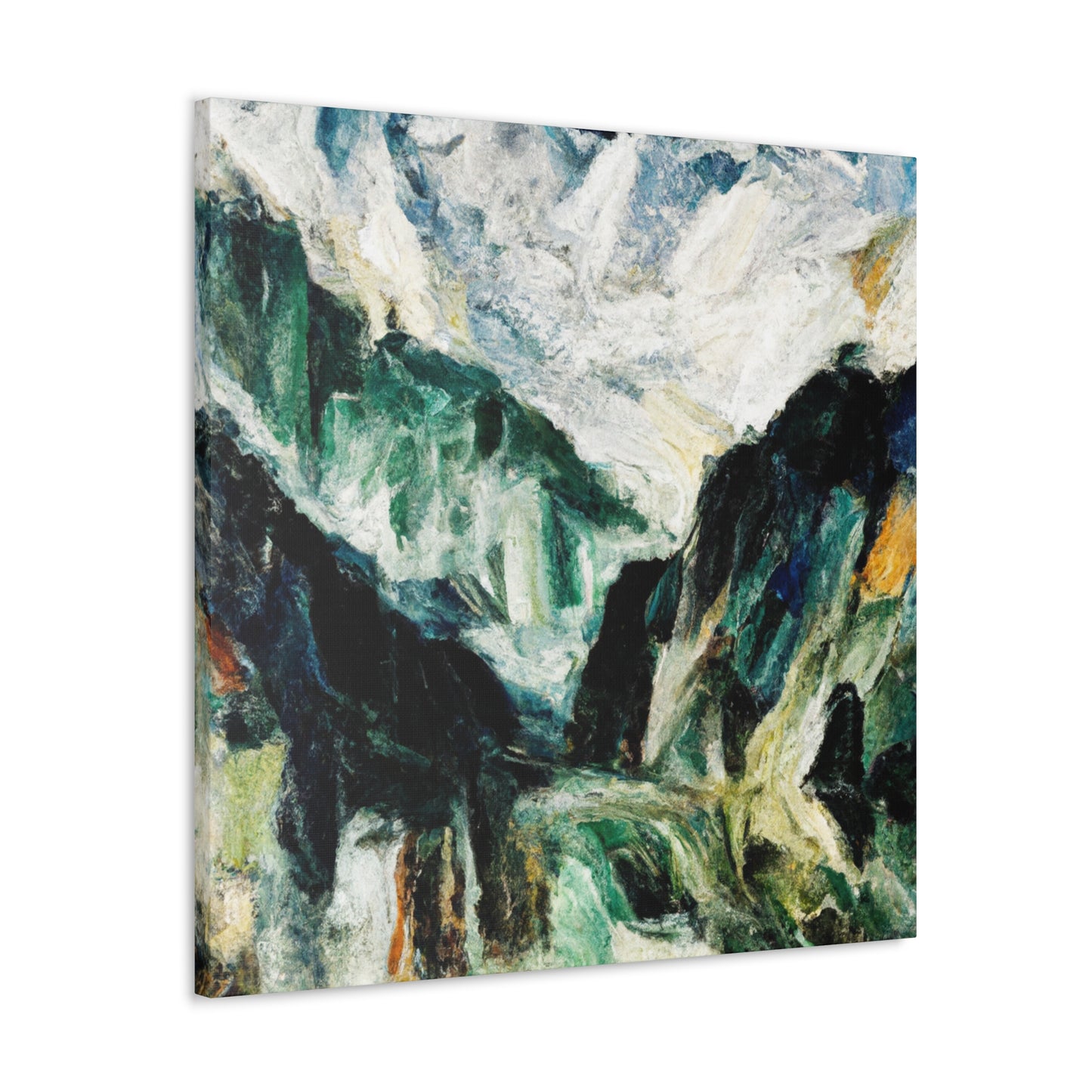 "Mountains in Moonlight Glow" - Canvas