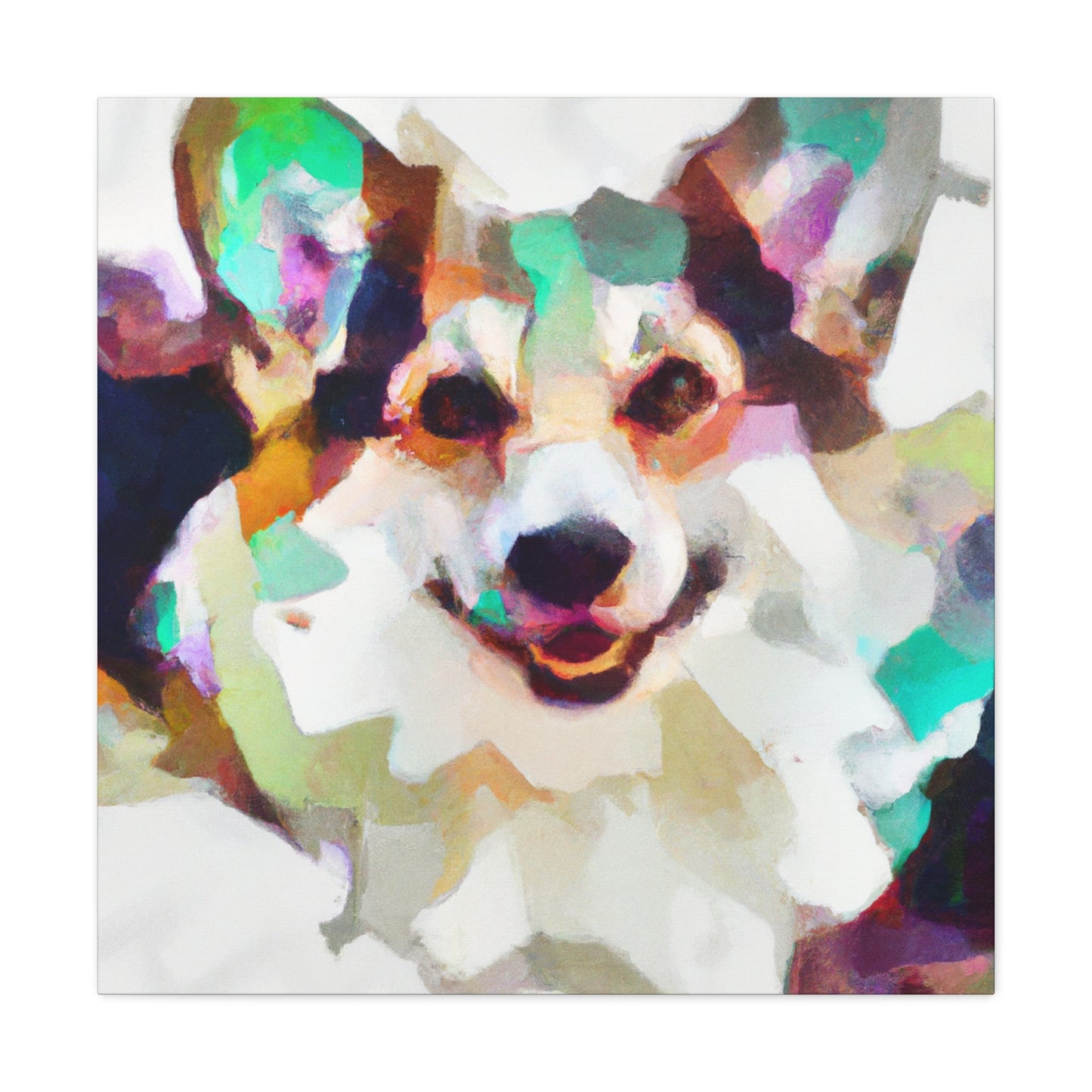 Welsh Corgi Reflection - Canvas