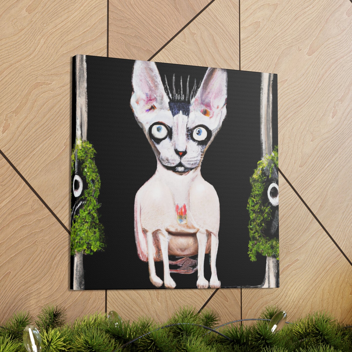 Sphynx beneath the Moon - Canvas