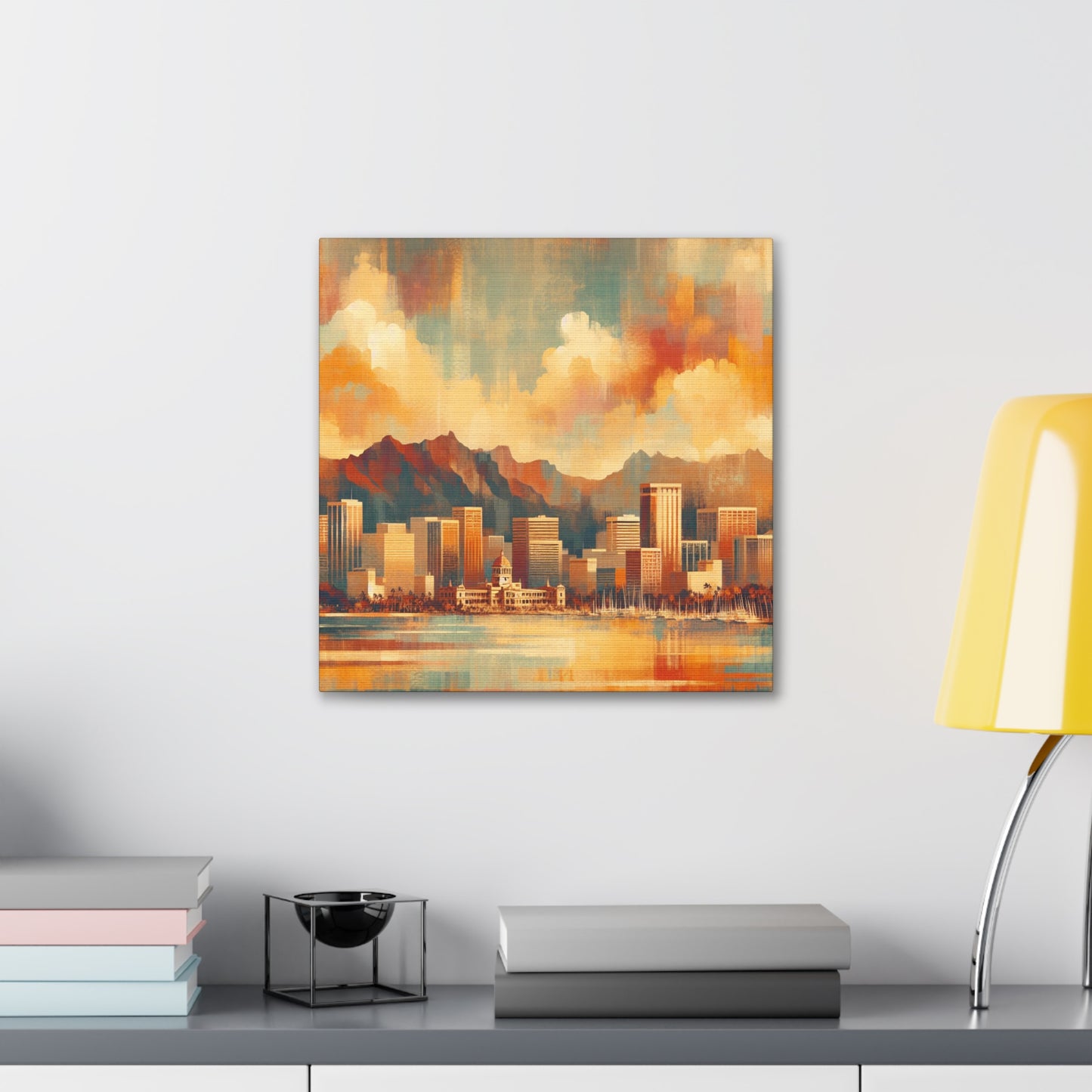 Paradise's Colorful Awakening - Canvas