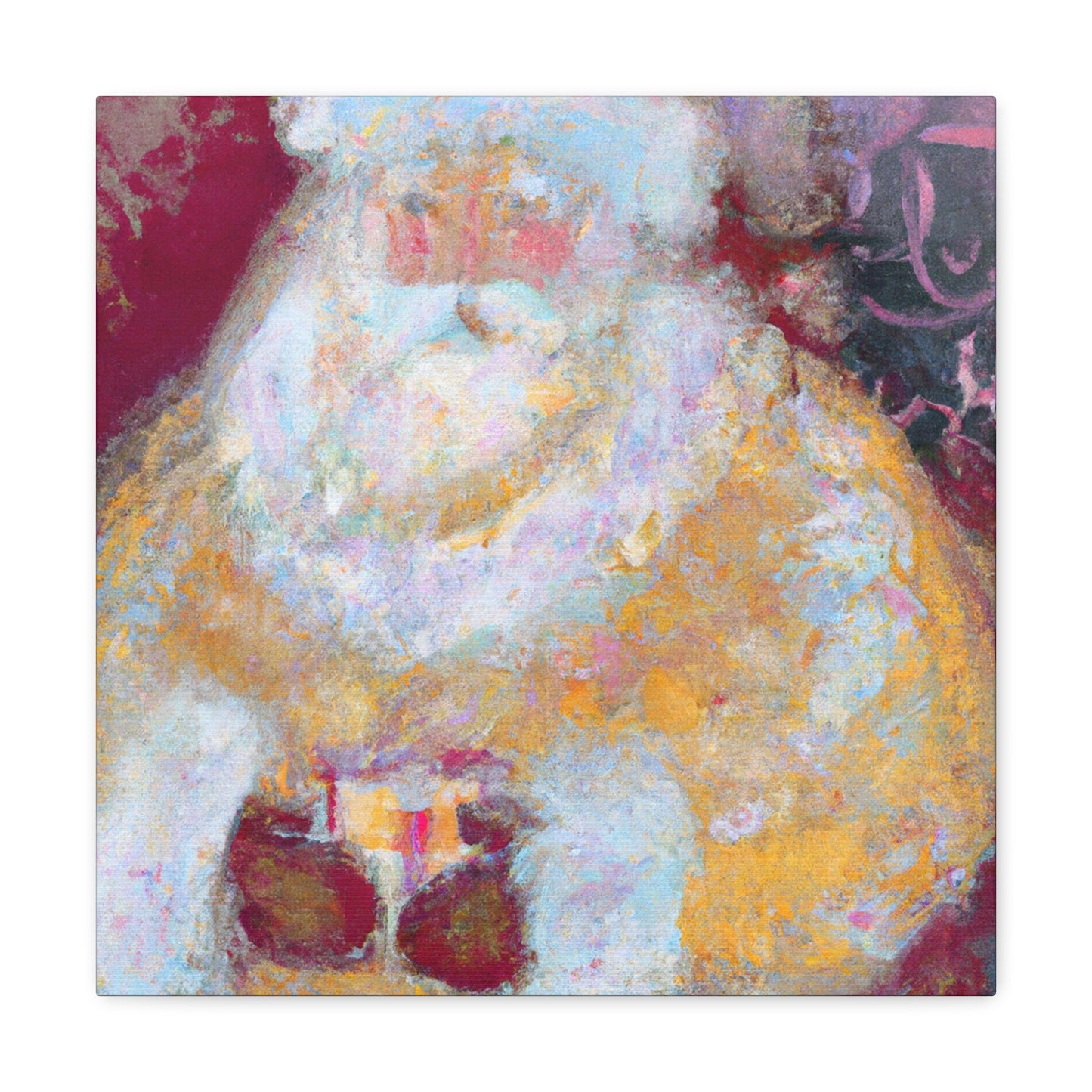 Santa in Abstracted Form - Canvas