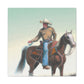 "Cowboy on Horseback" - Canvas