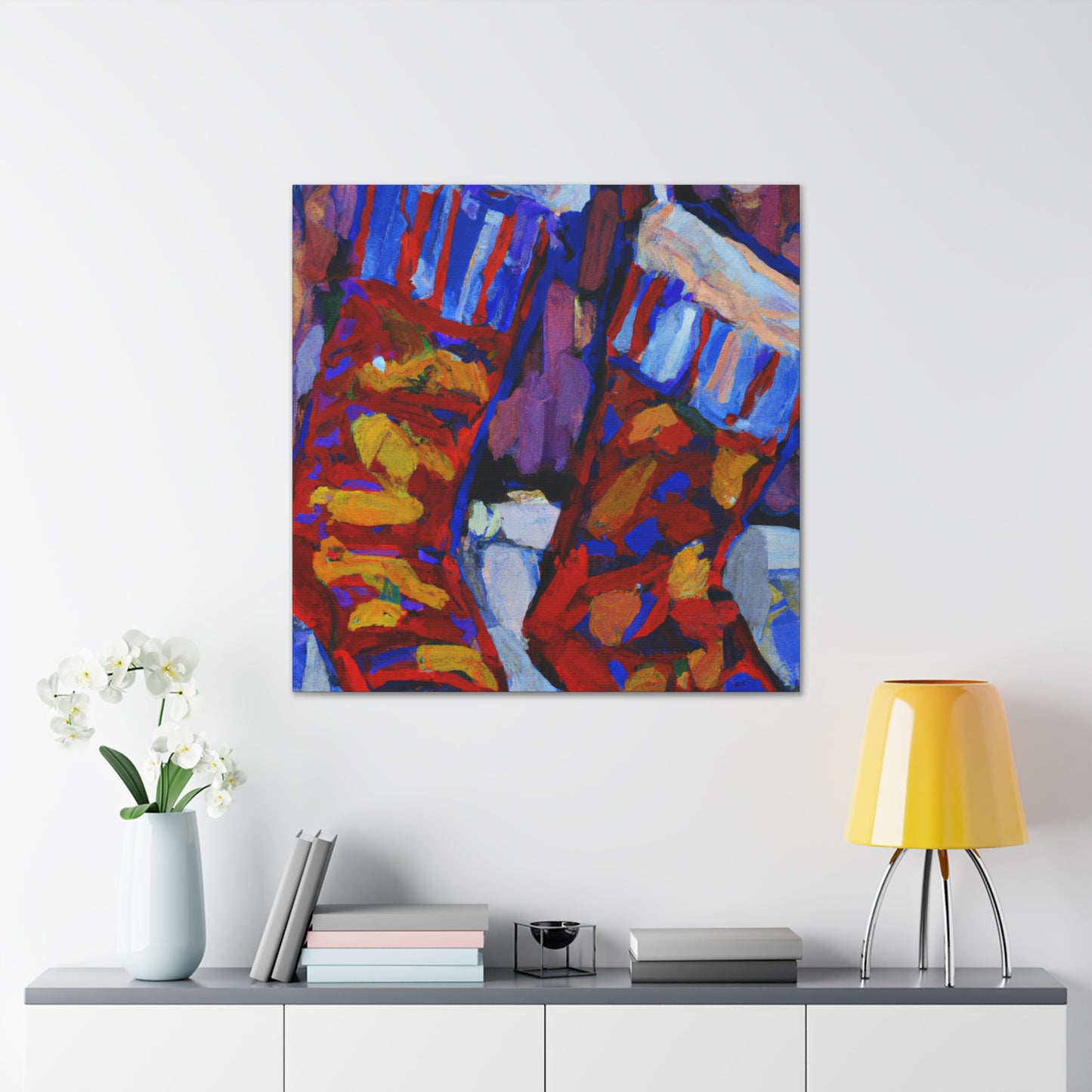 "Socks in Fauvist Hue" - Canvas