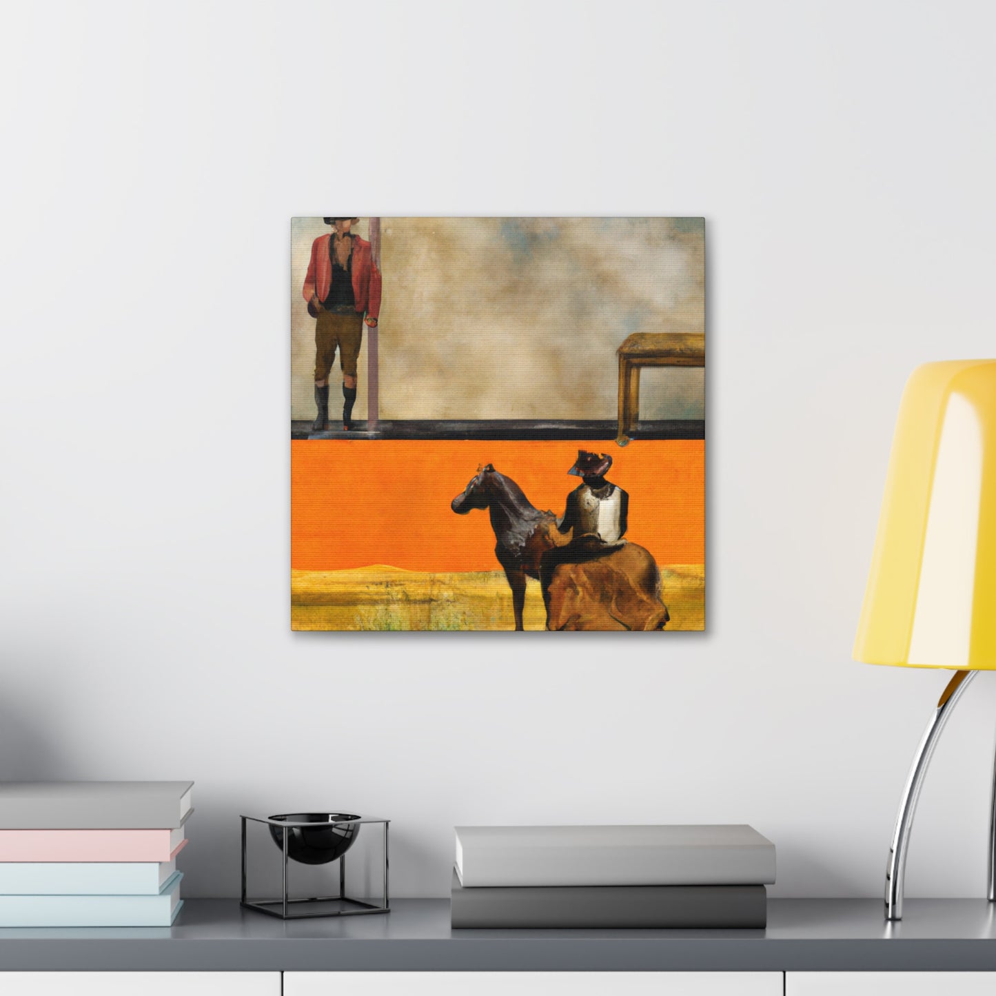 Cowboy on Fence Dream - Canvas