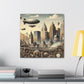 "Copper City Twilight Mirage" - Canvas