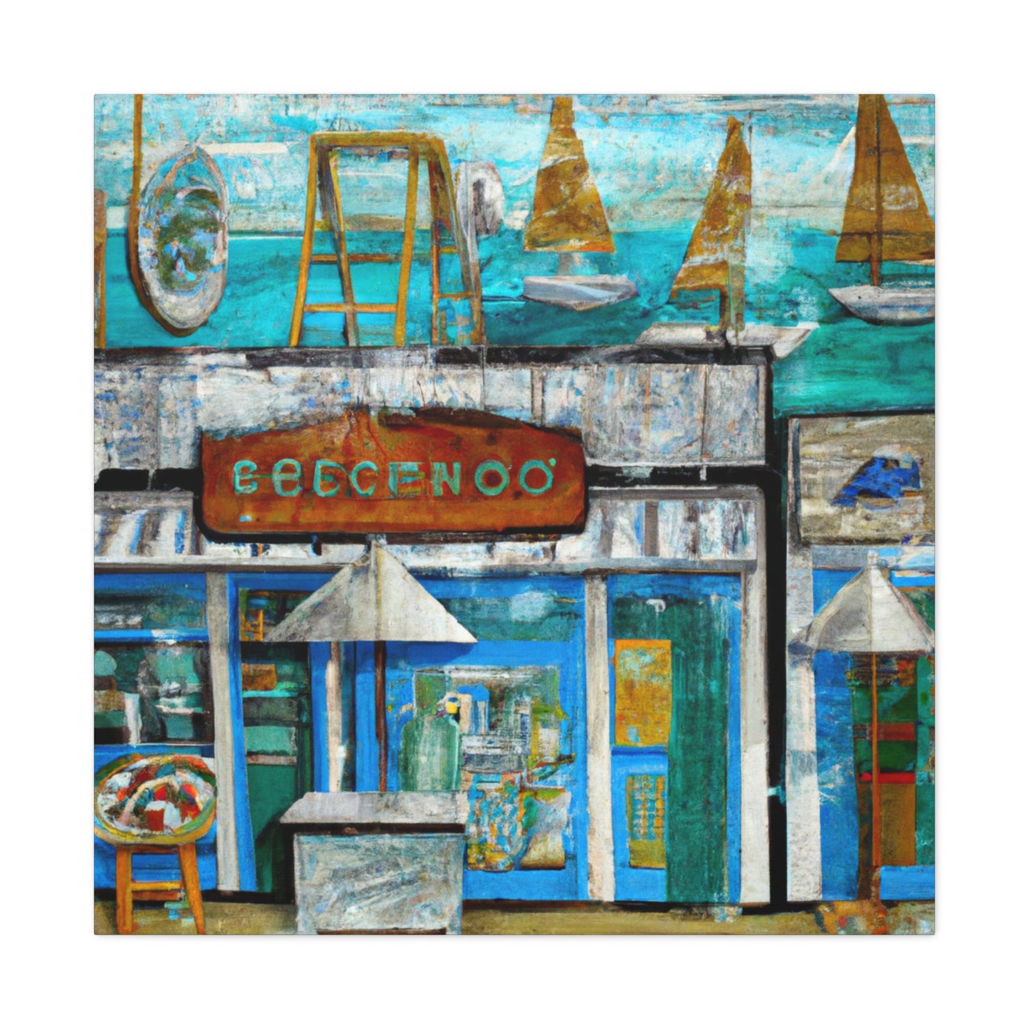 Surfside Shops Splendor - Canvas