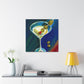 Martini at Midnight Gaze - Canvas