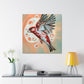 "House Finch Art Deco" - Canvas