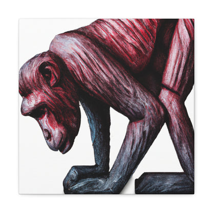 Japanese Macaque Stilllife - Canvas