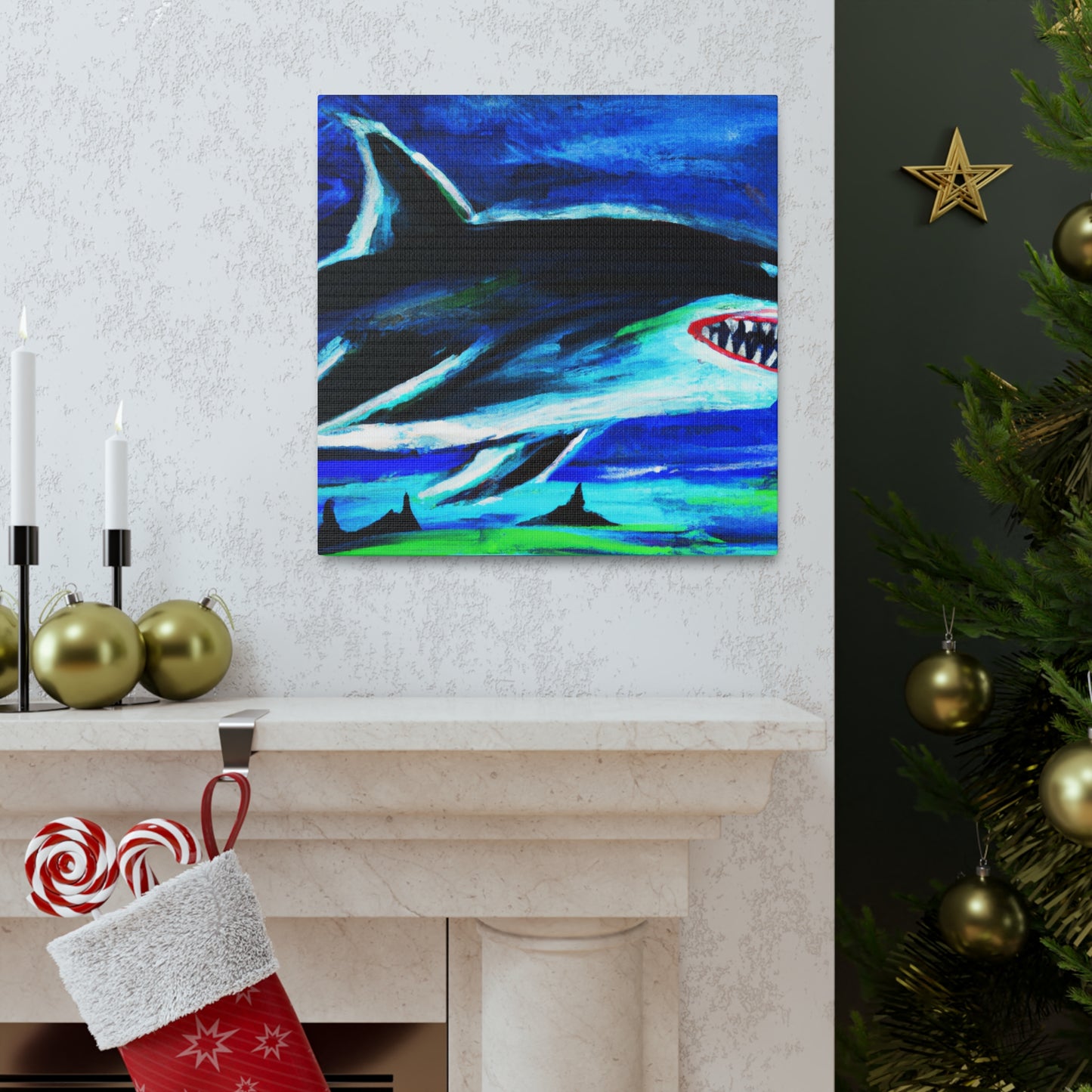 "The Shark Awakens" - Canvas