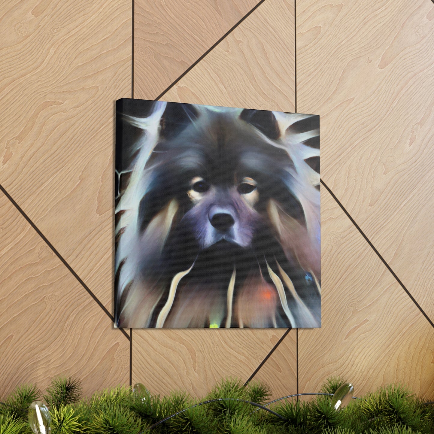 Keeshond Digital Delight - Canvas