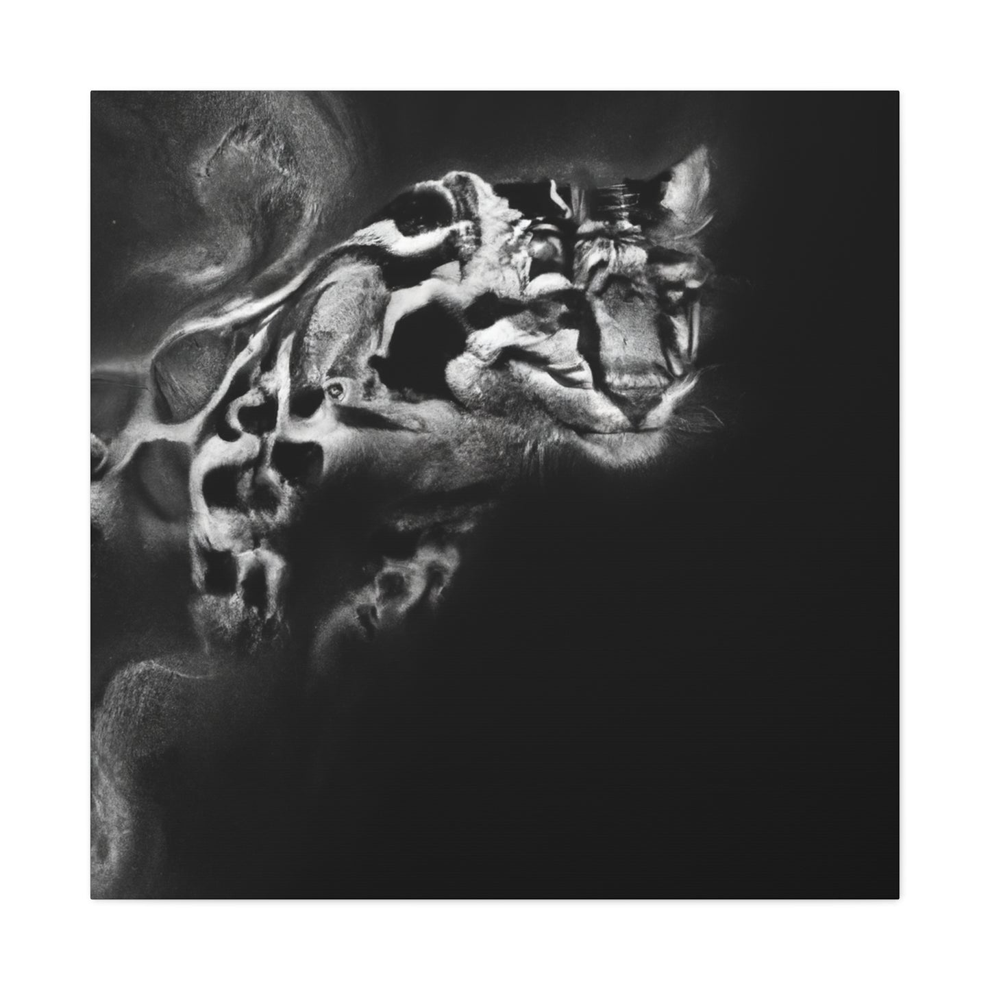 "Clouded Leopard Fantasia" - Canvas