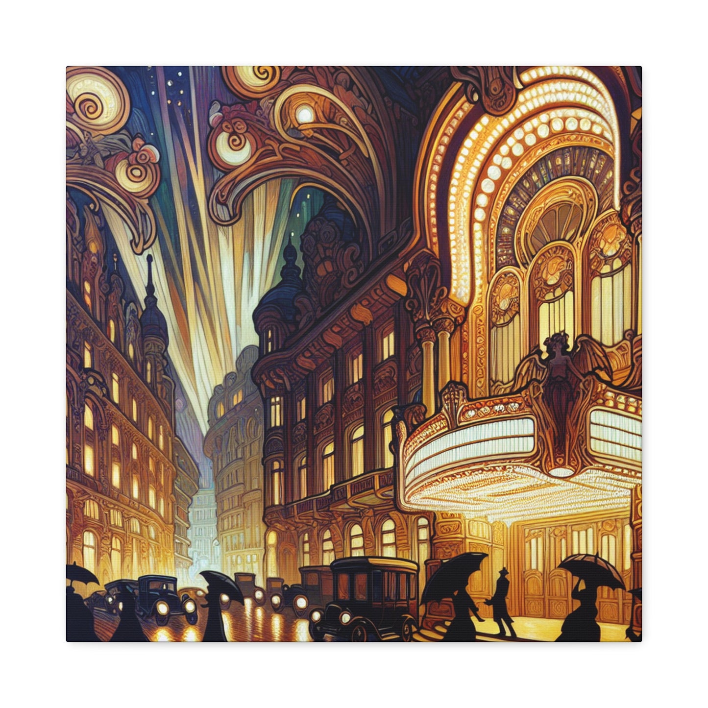 Enigmatic City Lights - Canvas