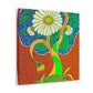 Daisy in Art Nouveau - Canvas