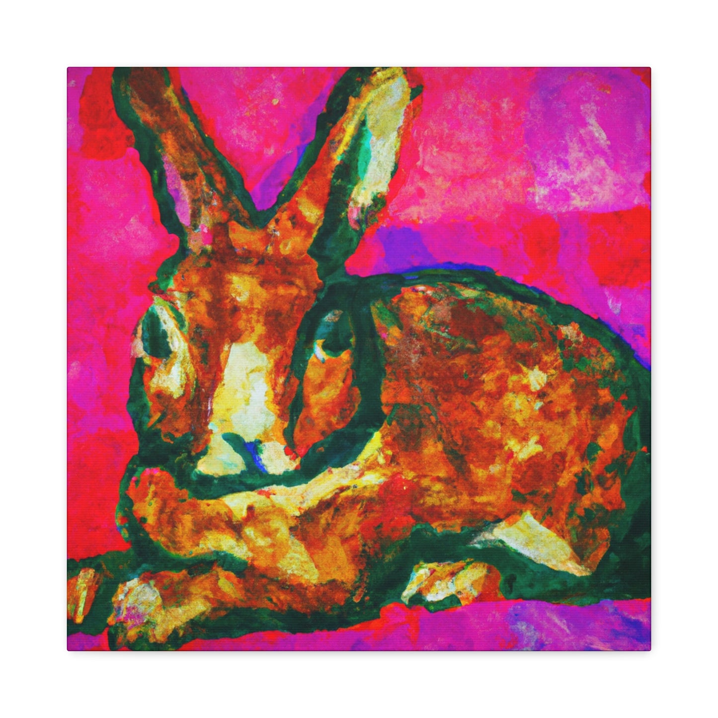 "Rabbit's Fauve Form" - Canvas