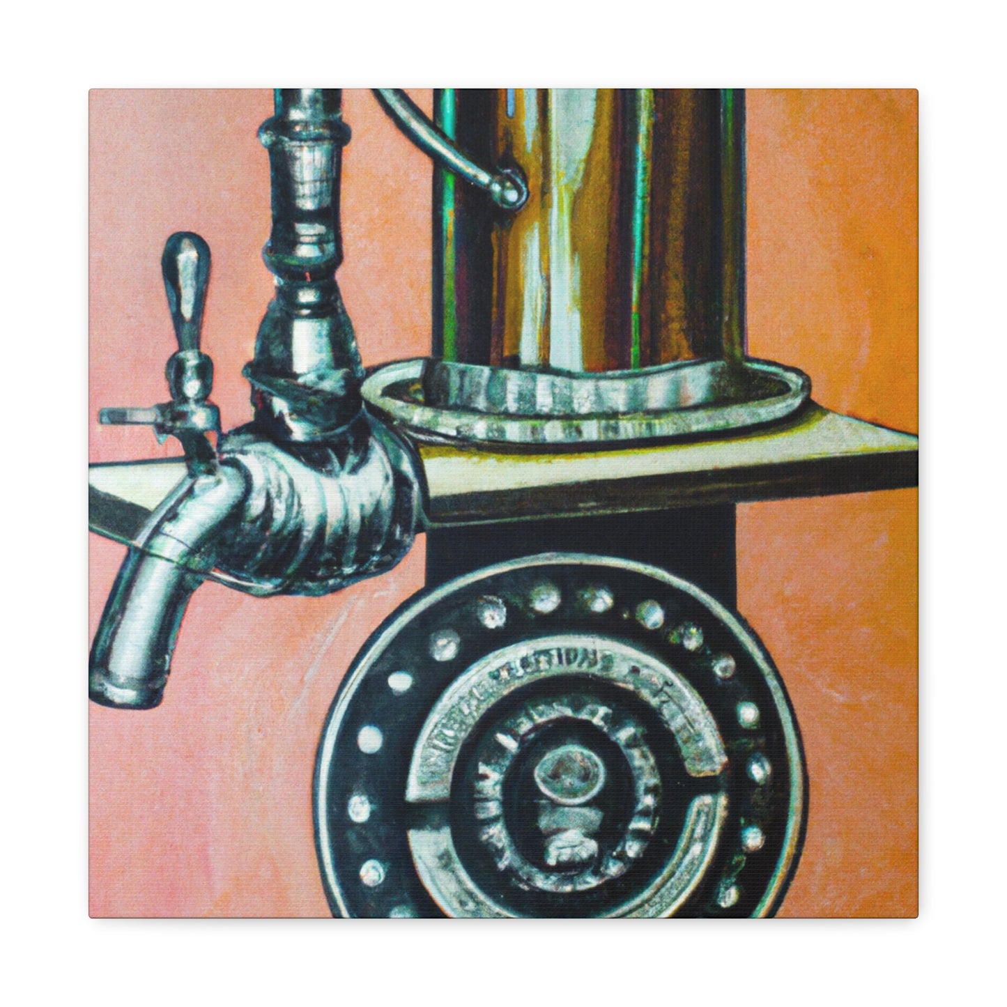 Tapping at Bar Steam. - Canvas