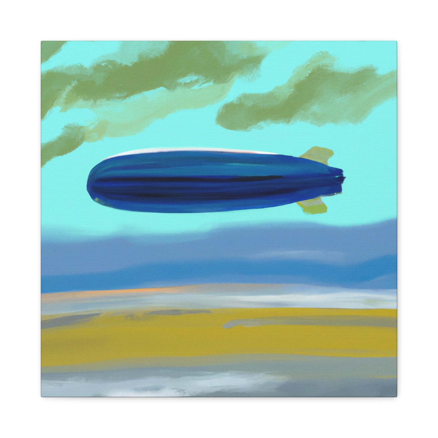 "Blimp in Abstraction" - Canvas