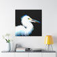 Snowy Egret Memory. - Canvas