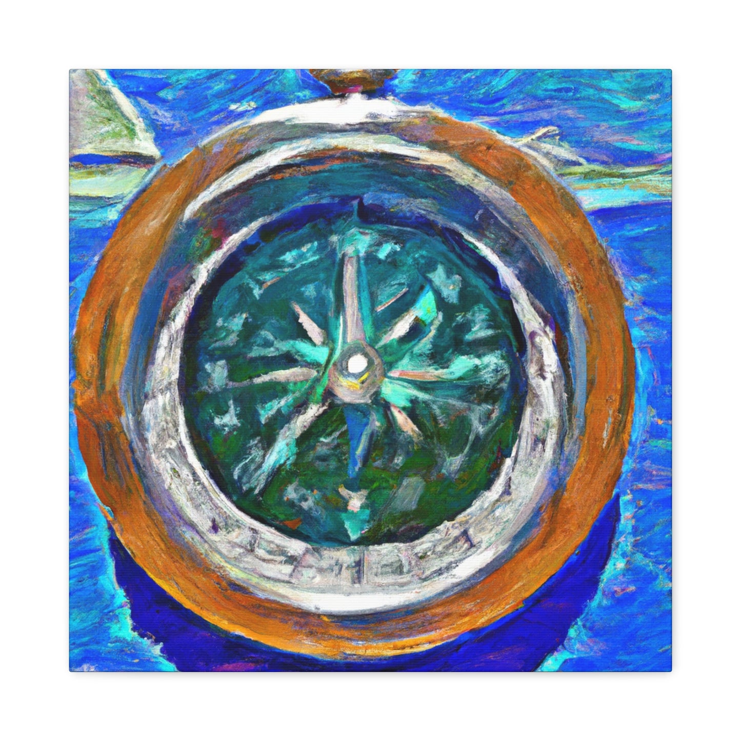 "Compass and Impressionism" - Canvas