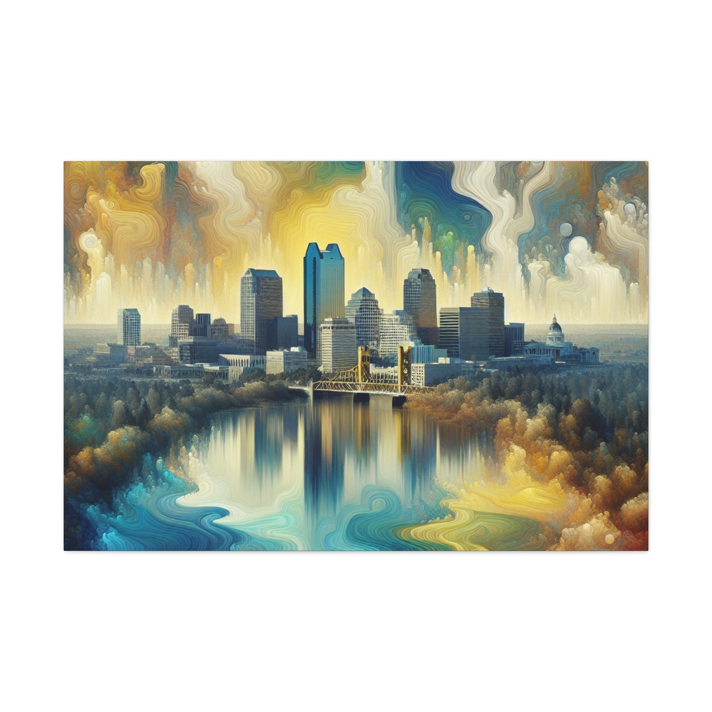 Golden Sacramento Elegance - Canvas