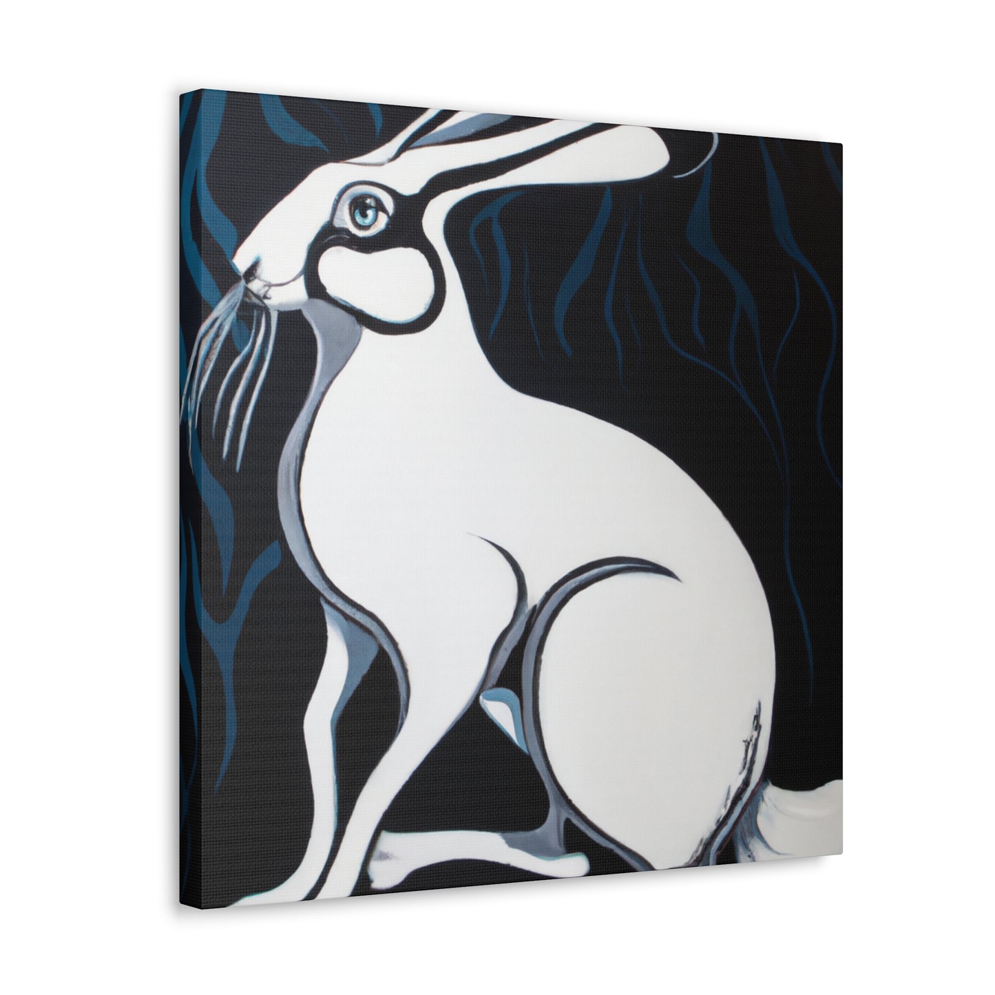 The Arctic Hare is a species of mammal that is endemic to the Arctic tundra. It has a thick white coat that is well adapted to camouflage against the snow and ice. During the 1920s, the Art Deco movement was in - Canvas