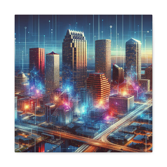 "Radiant Tampa Mosaic" - Canvas