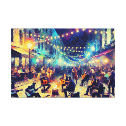 Vibrant Street Serenade - Canvas