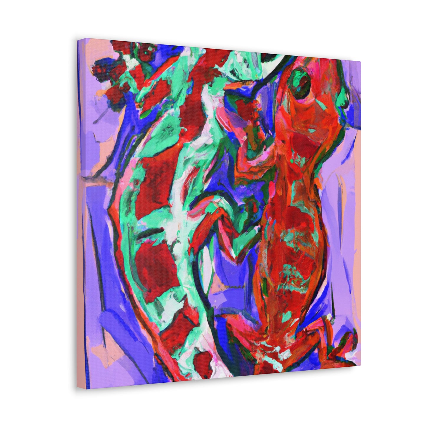 Gecko's Dreamscape-Expressionism - Canvas