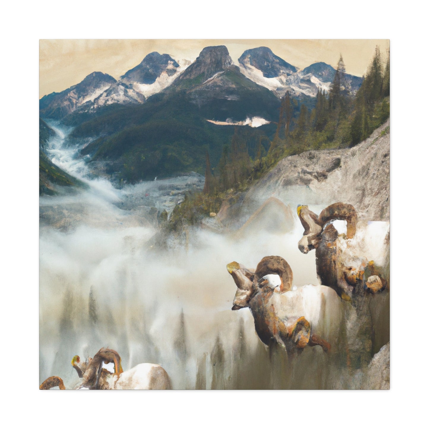 Big Horn Dreamscape. - Canvas