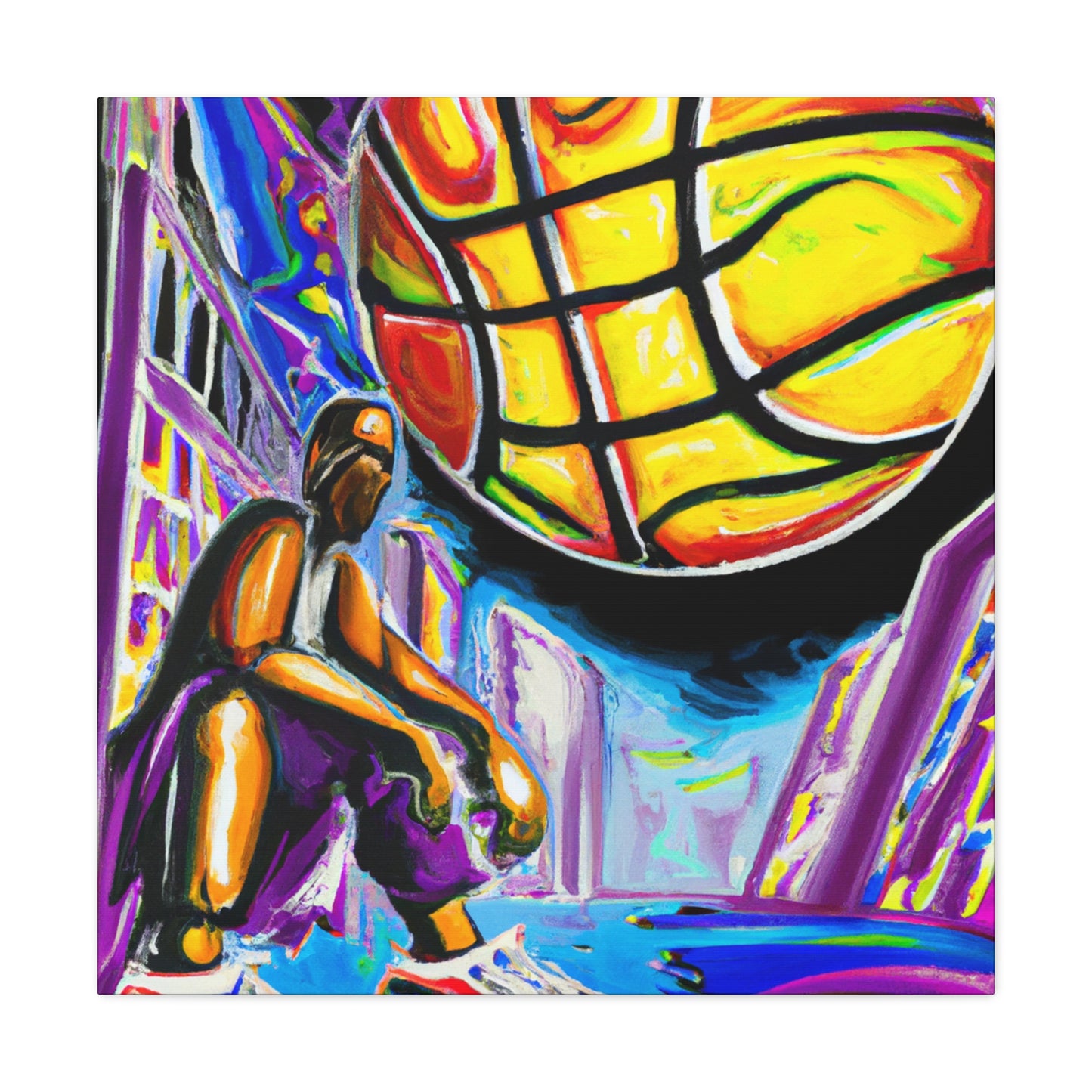 Basketball Court Masterpiece - Canvas