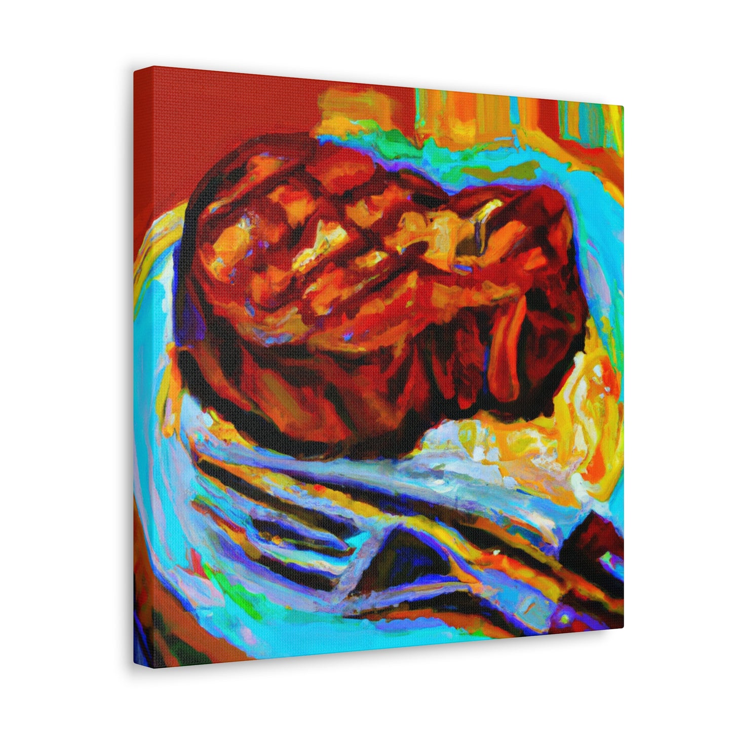 Grilled Steak Fauvism - Canvas