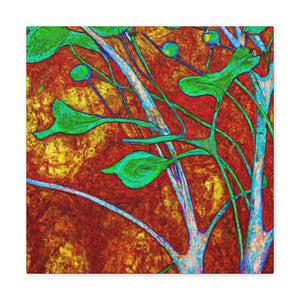 "Dogwood in Art Nouveau" - Canvas