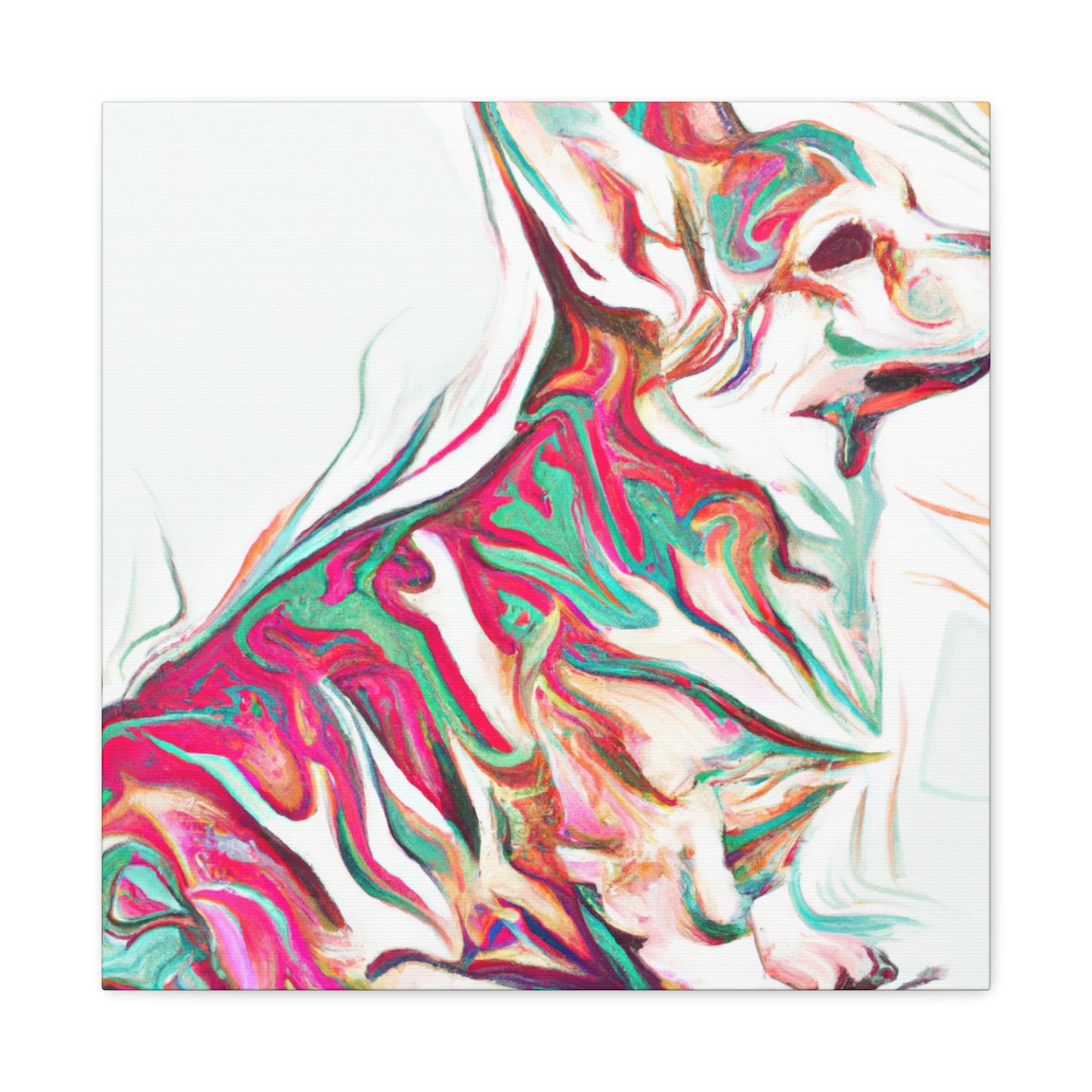 Corgi Playful Expression - Canvas