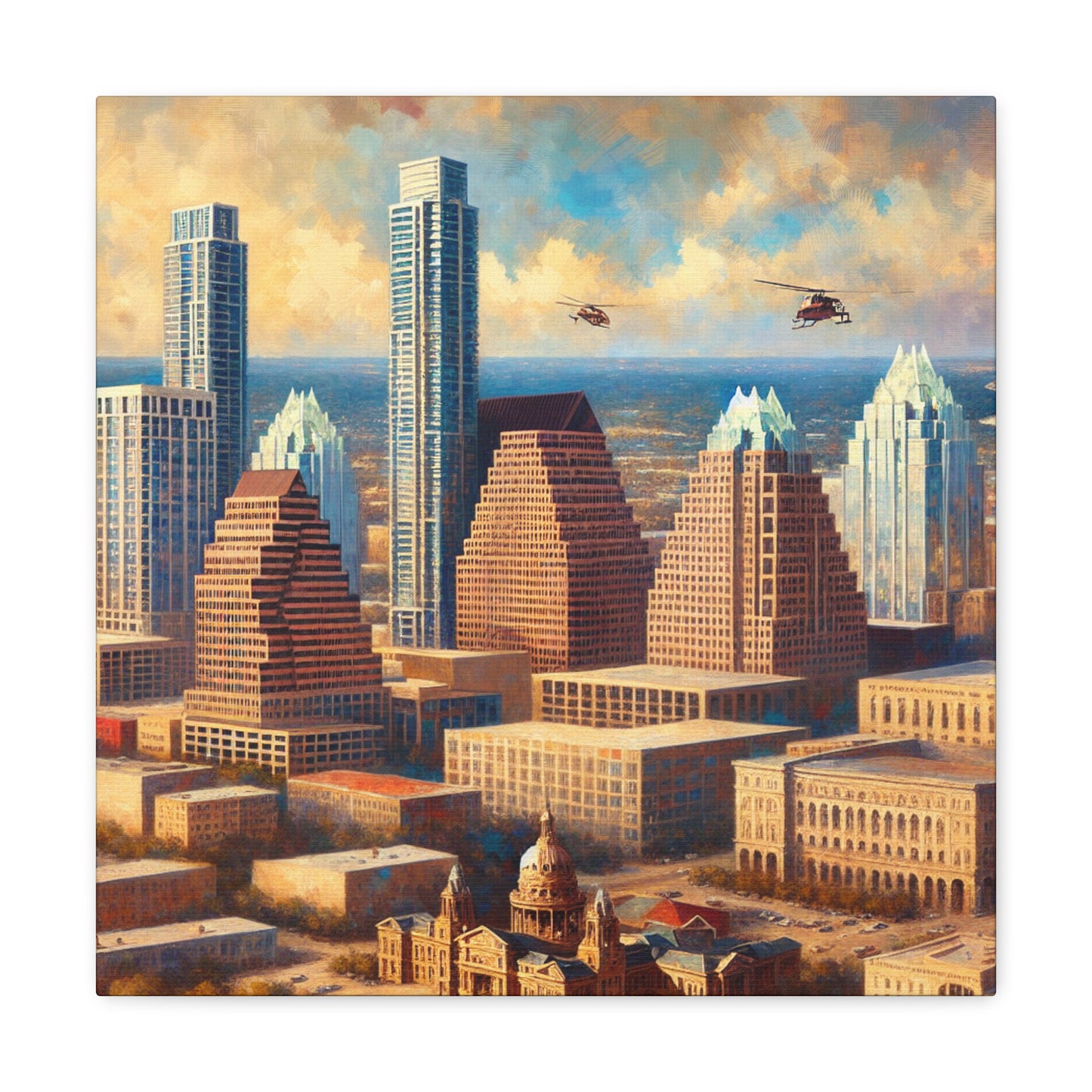 "Vibrant Austin Reverie" - Canvas