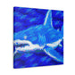 "Shark's Midnight Mist" - Canvas