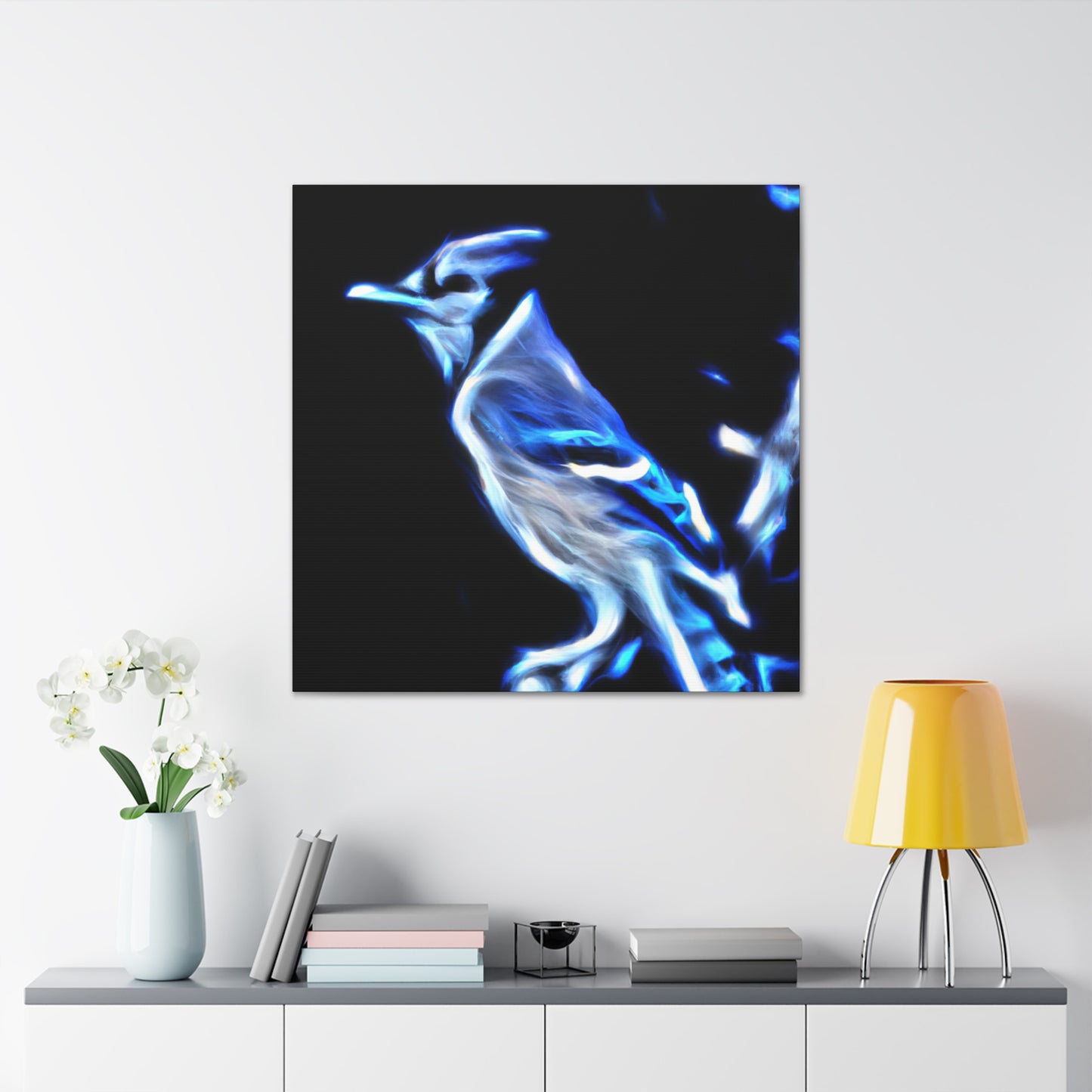 Blue Jay Expressionism - Canvas