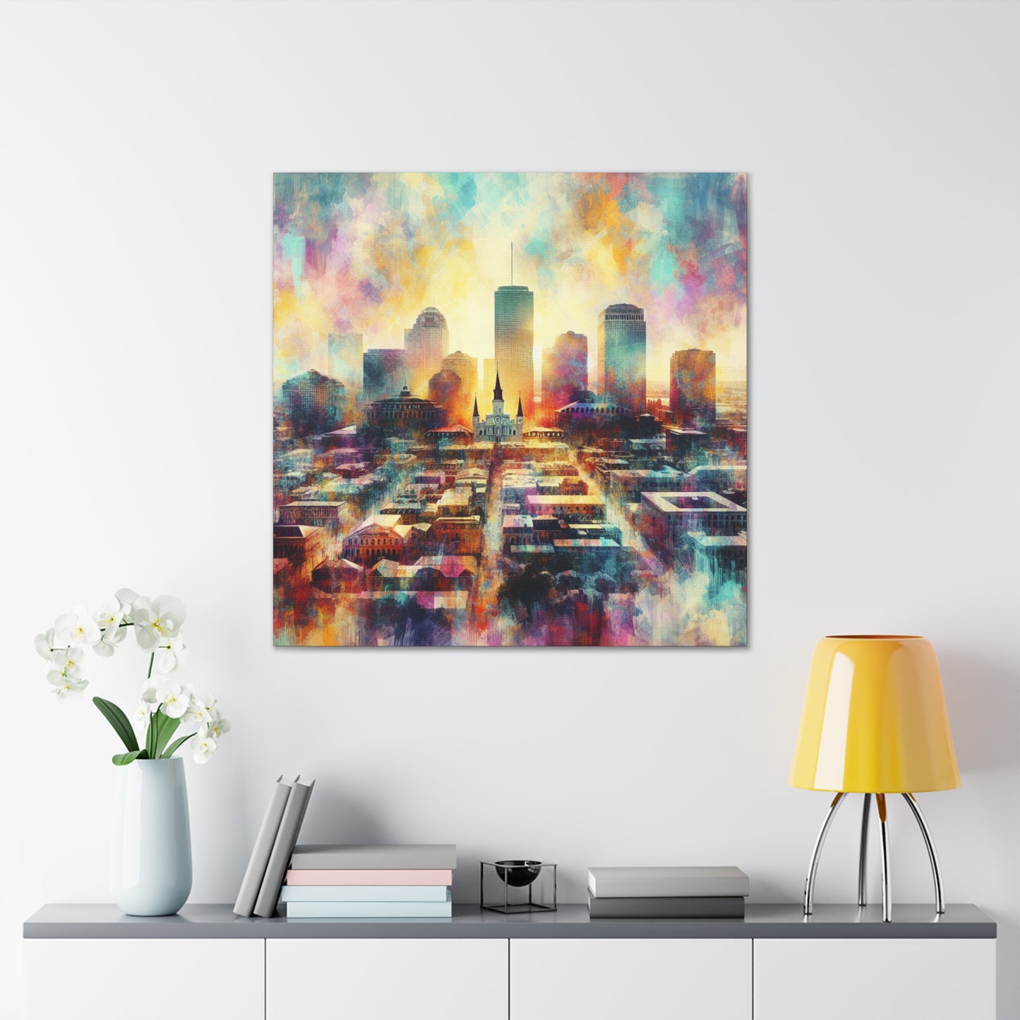 "Vibrant Crescent City" - Canvas