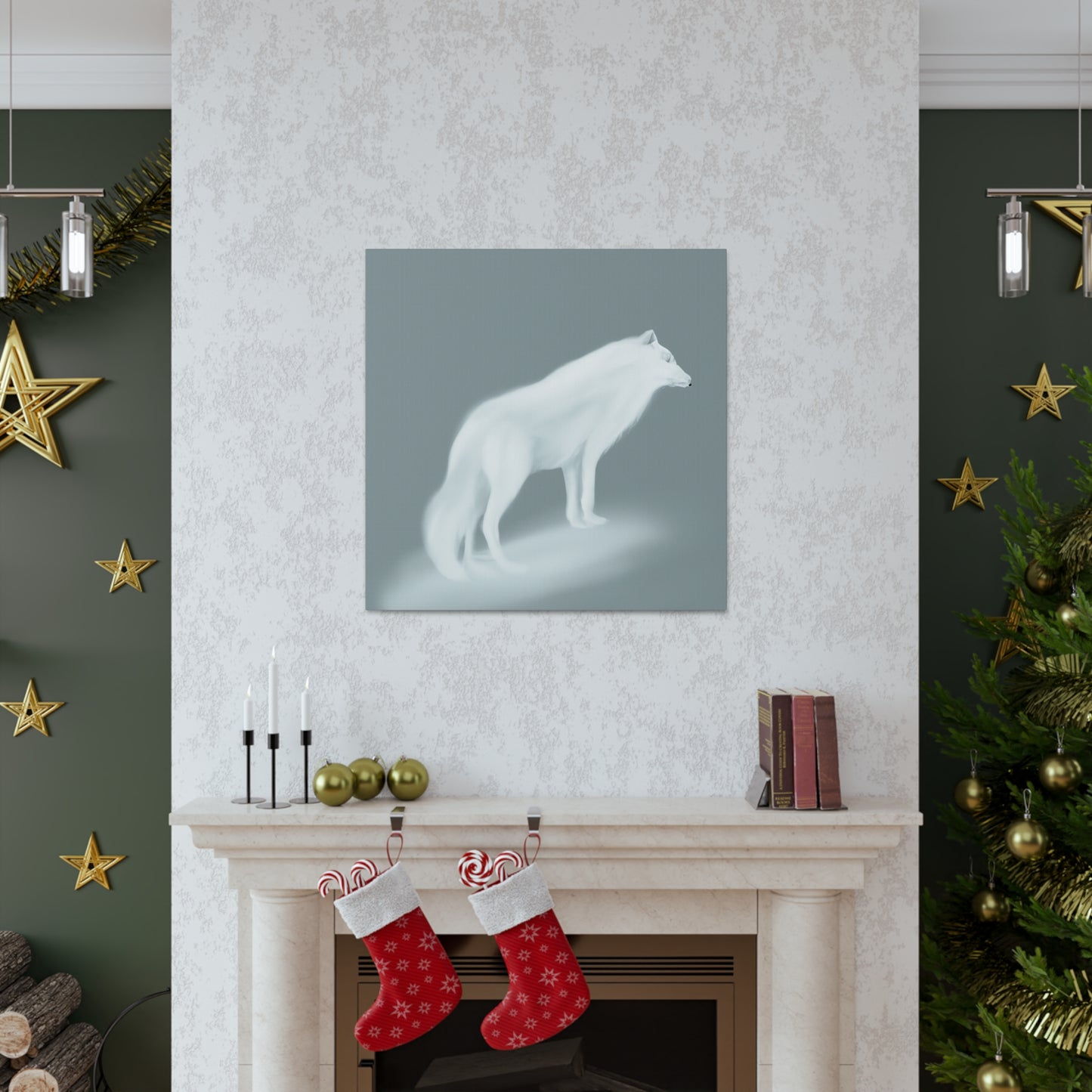 Arctic Wolf Splendor - Canvas