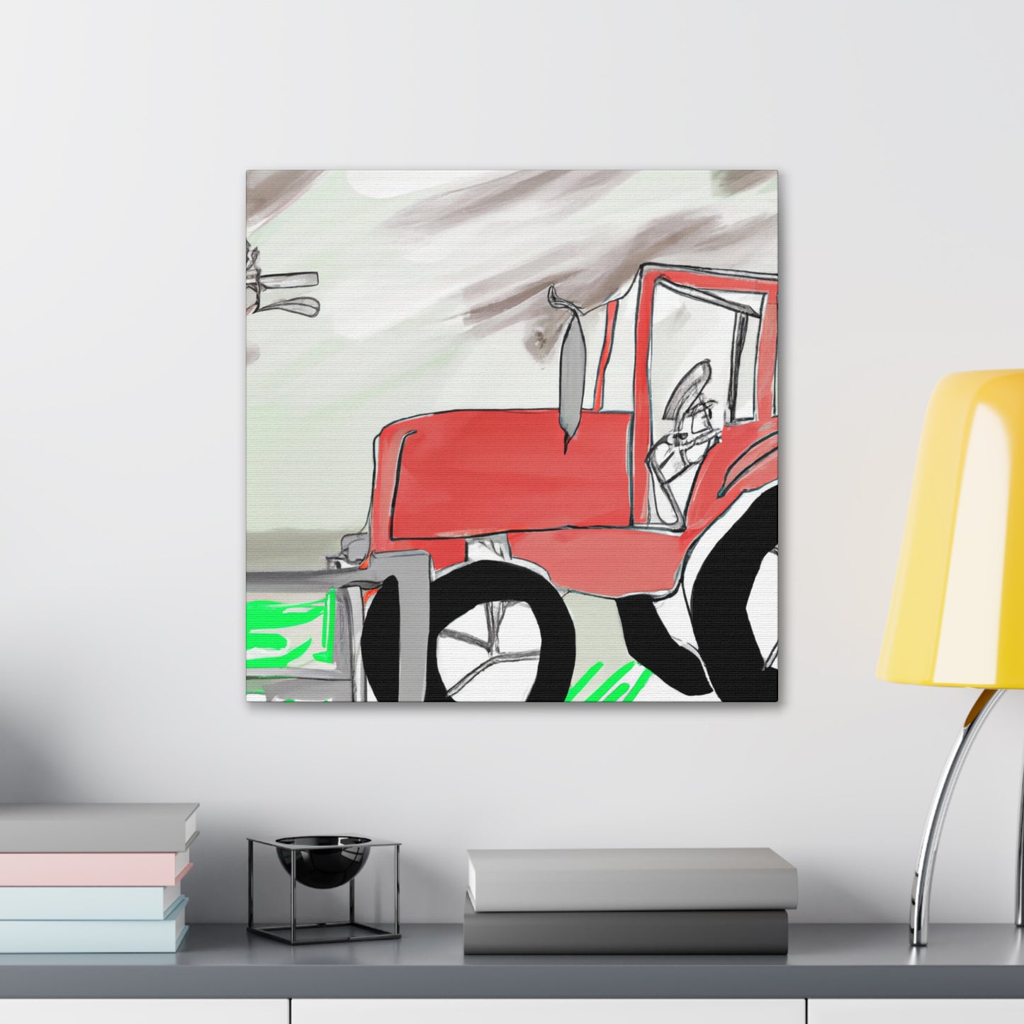 Tractor on the Farm - Canvas