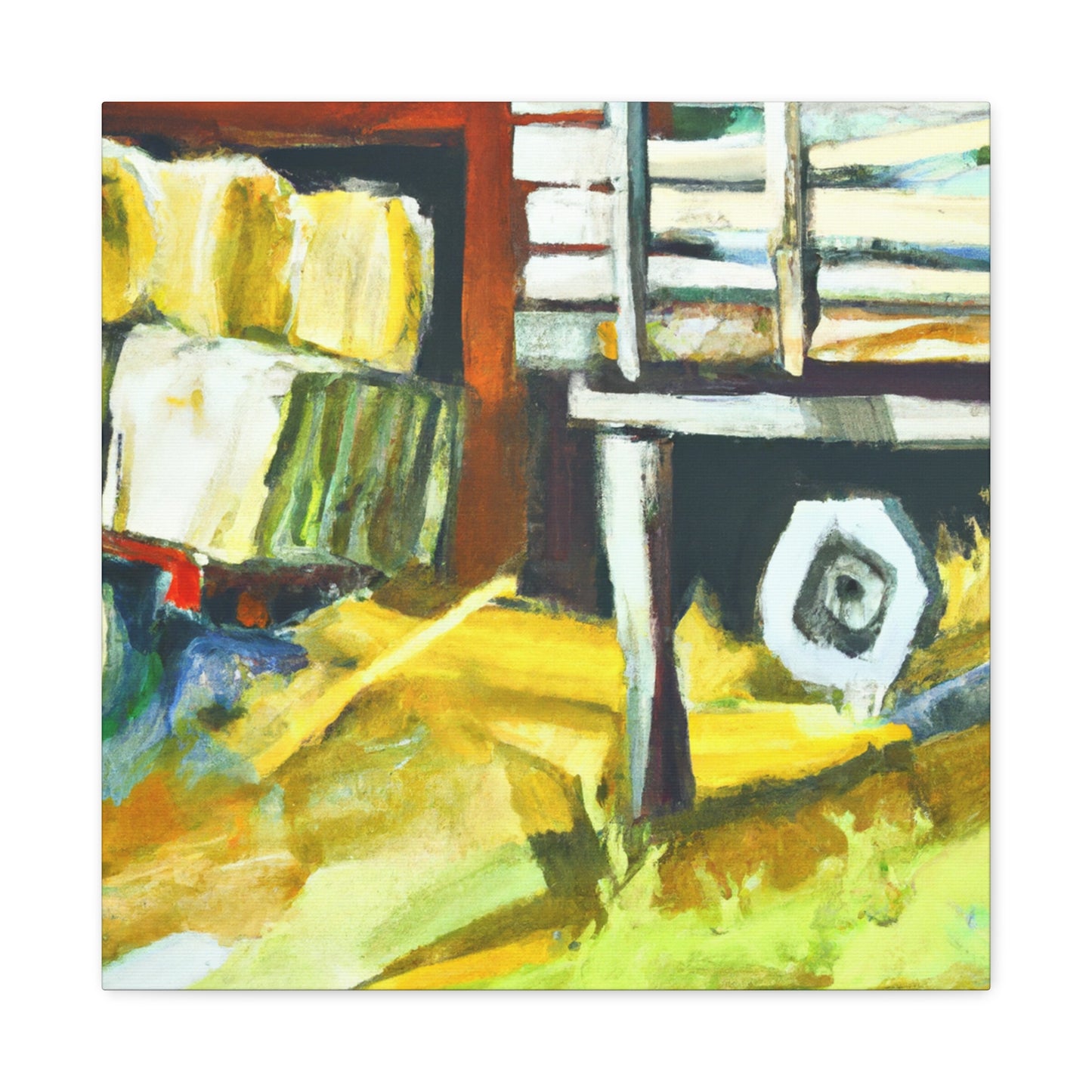 "Hay Wagon Staccato" - Canvas