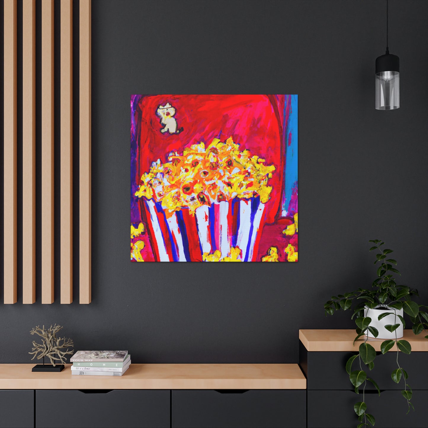 "Popcorn in Abstraction" - Canvas