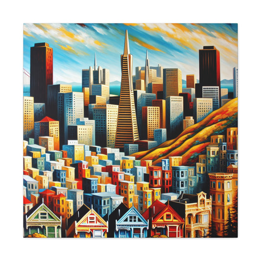 Golden City Awakening - Canvas