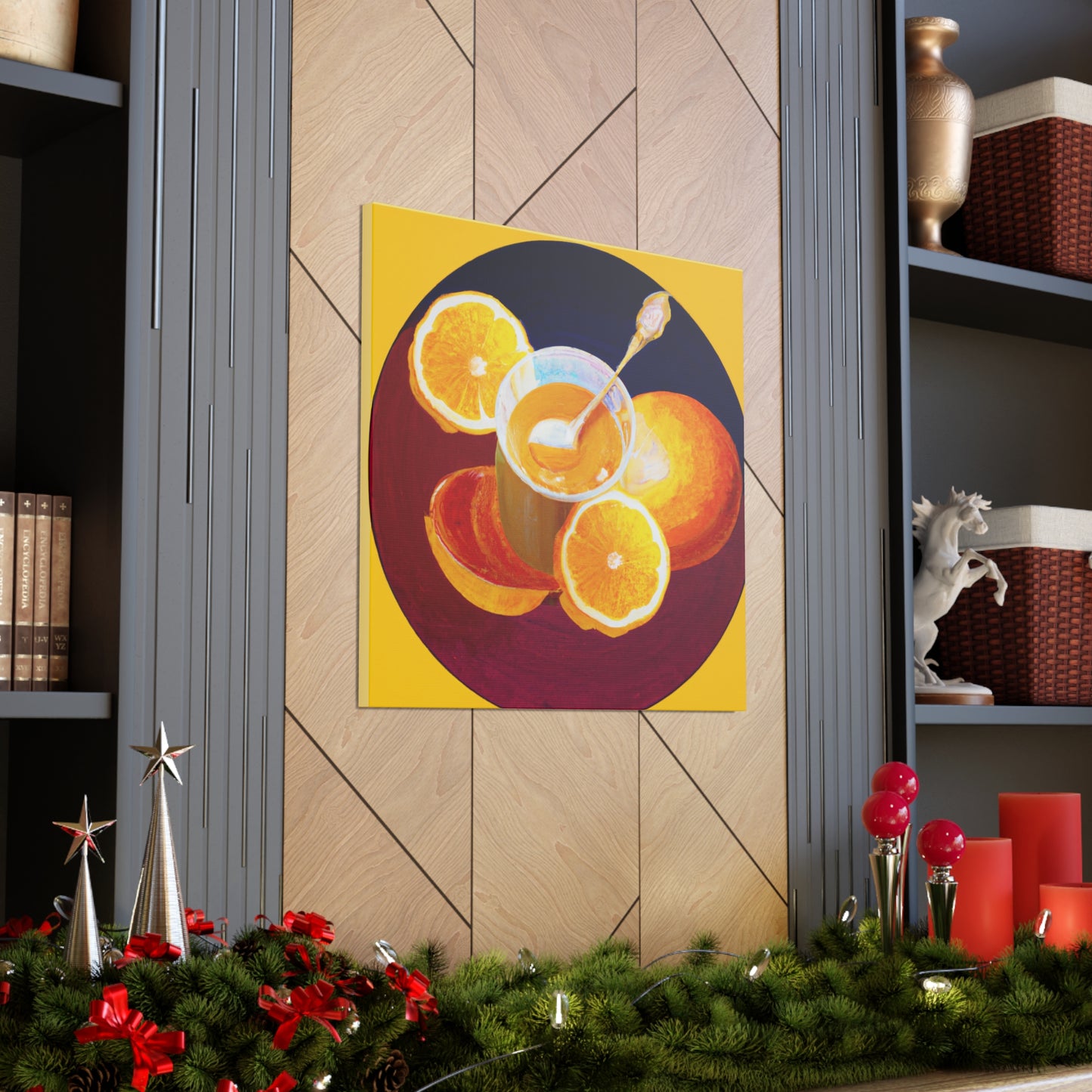 Orange in Art Nouveau - Canvas